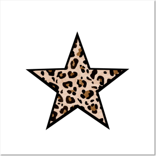 Leopard Print Star Posters and Art